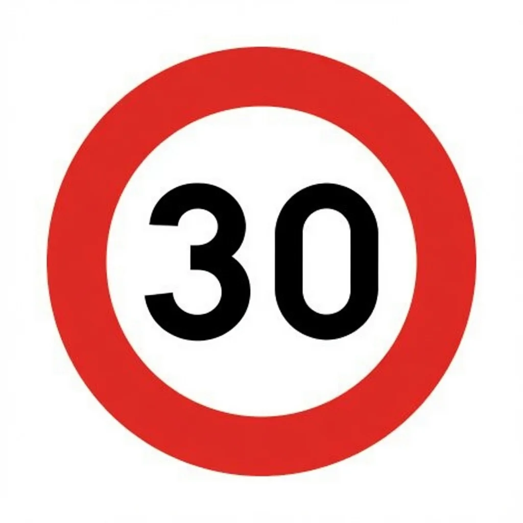 Bord C43 — Zone 30 km/u